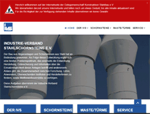 Tablet Screenshot of ivs-stahlschornstein.de